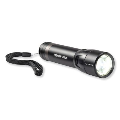 Pelicanƒ?› 5000 Series LED Flashlights, 4-AAA Alkaline, High 586/Med 217/Low 20 Lumens, Black, 050200-0100-110