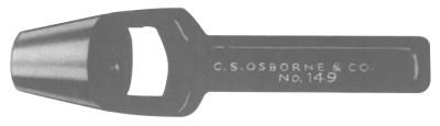 C.S. Osborne Arch Punches, 1/4 in tip, Carbon Steel, 149-1/4