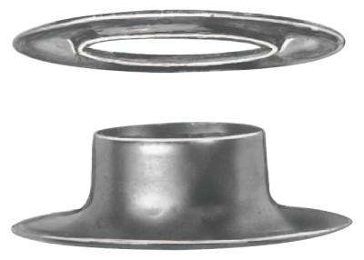 C.S. Osborne 1/2" BRASS GROMMET & PLAIN WASHER, G1-4