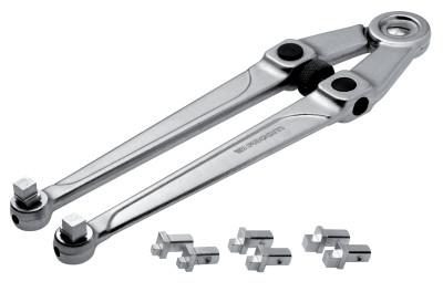 Stanley® Products Pin Spanner Wrenches, 4 in Opening, Square Pin, Chrome Vanadium Steel, 10 5/8 in, FA-118A