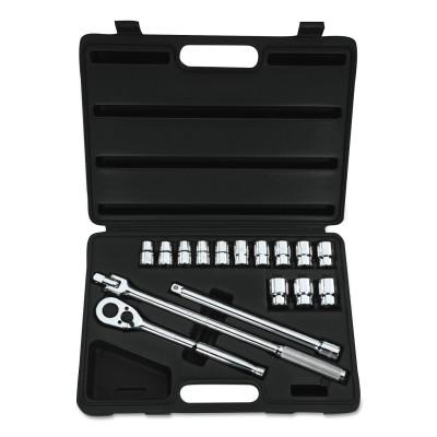 Stanley?? Products 17 Piece Socket Sets, 1/2 in, 12 Point, 85-956