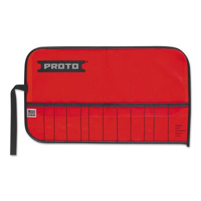 Stanley® Products Vinyl Tool Kit Pouches, 12 Compartments, Red, Vinyl, 25TR02C