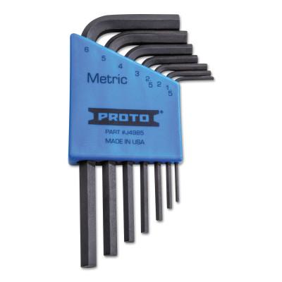 Stanley® Products Metric Hex Key Sets, Hex Tip, Metric, 4985