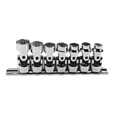Stanley® Products Torqueplus 7 Piece Metric Universal Socket Sets, 3/8 in, 12, 52200
