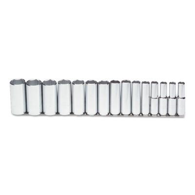 Stanley® Products Torqueplus™ 15 Pc Deep Socket Set, 1/2 in, 6 Point, 54103
