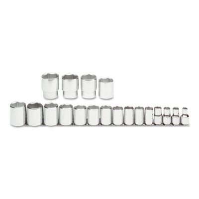 Stanley® Products Torqueplus 19 Piece Socket Sets, 1/2 in, 6 Point, 54109