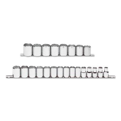 Stanley® Products Torqueplus 23 Piece Metric Socket Sets, 1/2 in, 6 Point, 54209