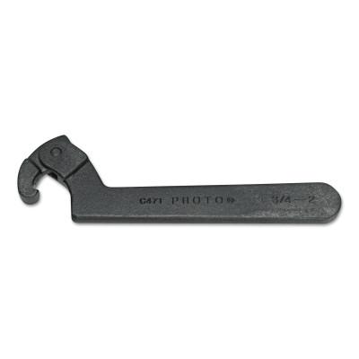 Stanley?? Products Adjustable Hook Spanner Wrenches, 4 3/4 in Opening, Hook, Steel, 11 3/8 in, C474