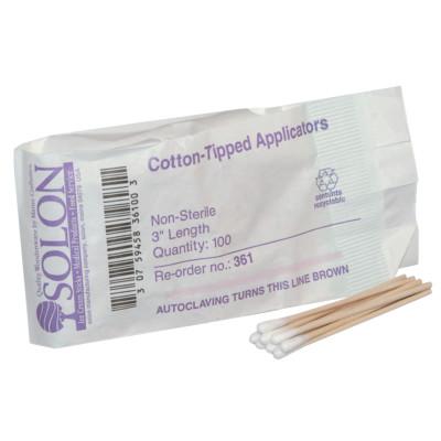 First Aid Only® Cotton Tipped Applicators, 3 in, 100 per bag, 25-400