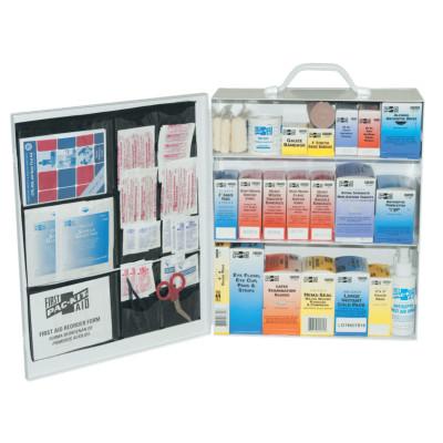 First Aid Only® 3-Shelf Industrial First Aid Stations, Steel, Wall Mount, 6155