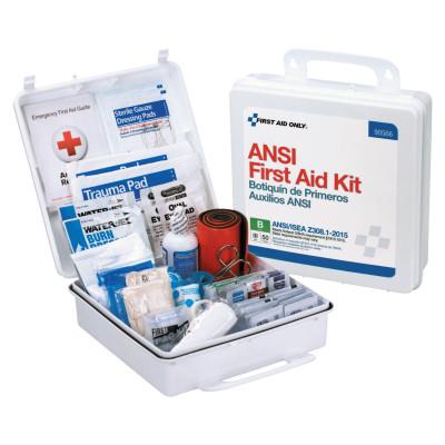 First Aid Only® ANSI B Type III Weatherproof 50 Person Bulk First Aid Kit, Plastic, Wall Mount, 90566