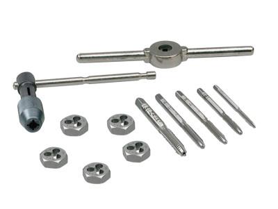 Stanley® Products 12-pc Machine Screw / Fractional Tap & Hex Die Set, 24605