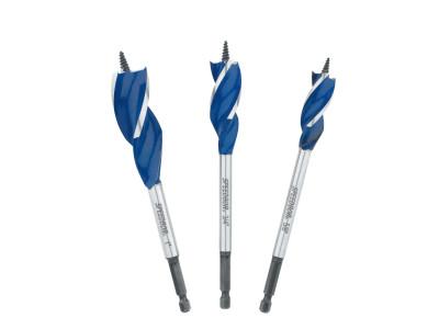 StanleyÂ® Products Speedbor MAX Speed Bit Sets, 5/8 in; 3/4 in; 1 in Cut Dia, 3041003