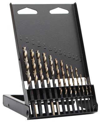 StanleyÂ® Products High Speed Steel Drill Bit Sets with Turbo Point Tip, 1/16" - 1/4" Dia, 13/Set, 73136