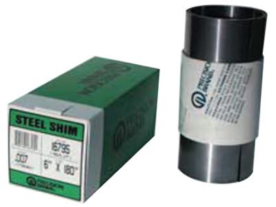 Precision Brand Steel Shim Stock Rolls, 0.001", Low Carbon 1008/1010 Steel, 0.02" x 120" x 12", 16600