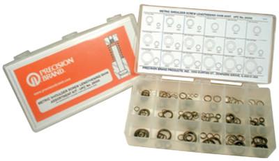 Precision Brand Lengthening Shim Assortments, 4.95 ID, 5.96 OD - 15.50 ID, 19.93mm OD, 330/Set, 26500