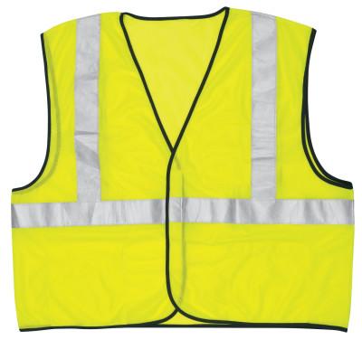 MCR Safety Class II Safety Vests, Medium, Fluorescent Lime, VCL2MLM