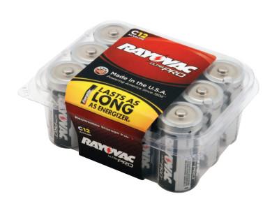 RAYOVAC?? Ultra Proƒ?› C Batteries, Alkaline, 1.5 V, 12 PK, ALC-12PPJ