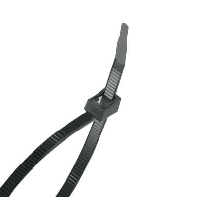 Gardner Bender Standard Cable Ties, 75 lb Tensile Strength, 11 in, Ultraviolet Black, DoubleLock, 100/Bag, 46-310UVB