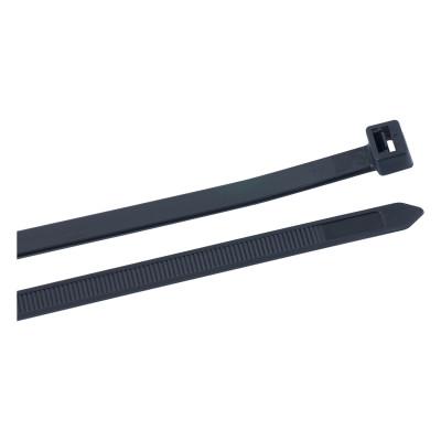 Gardner Bender Heavy-Duty Cable Ties, with DoubleLock, 175 lb Tensile Strength, 24 in, Ultraviolet Black, 50/Bag, 46-424UVB