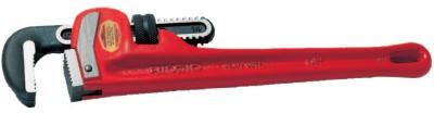 Ridge Tool Company Heavy-Duty Straight Pipe Wrench, Steel Jaw, 24 in, 31030