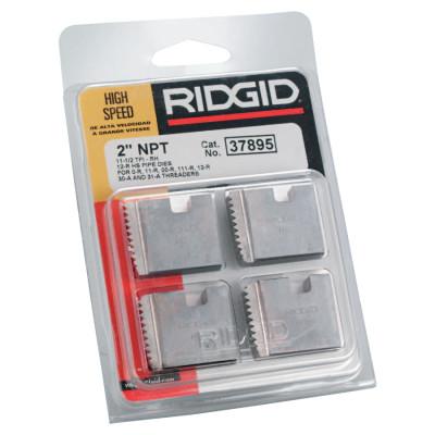 Ridge Tool Company Manual Threading/Pipe and Bolt Dies Only, 2 in - 11 1/2 NPT, 12R, HS, 37895