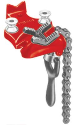 Ridge Tool Company Bottom Screw Bench Chain Vises, 1/8 in - 2 in Pipe Cap, 40175