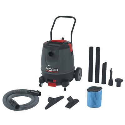 Ridge Tool Company Motor-On-Bottom Wet/Dry Vac Model 1650RV, 16 gal, 6.5 hp, 50338