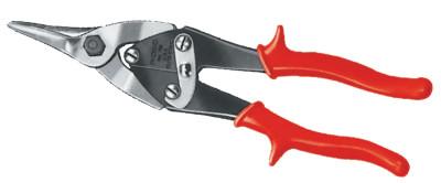 Ridge Tool Company Aviation Snips, Straight Handle, Cuts Straight, 54125