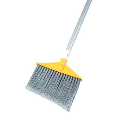 Newell Brands Rubbermaid Angle Brooms, 9 1/4 in Polypropylene Block, Flagged Polypropylene, FG638500GRAY