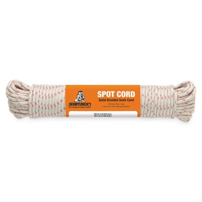 Samson® Rope Nylon Core Sash Cord, 1,000 lb Capacity, 1,200 ft, Cotton, White, 001016012030