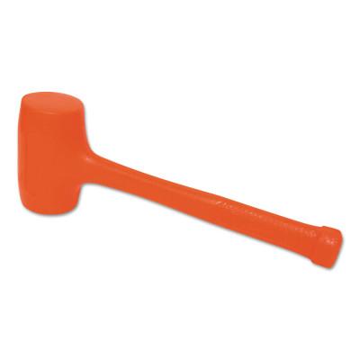 Stanley?? Products Compo-Cast?? Standard Head Soft Face Hammer, 52 oz Head, 2-1/2 in Diameter, Orange, 57-534
