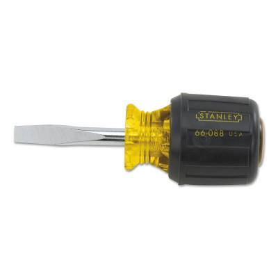 Stanley® Products Vinyl Grip Standard Tip Screwdrivers, 3/8 in, 13 3/8 in Long, 66-092