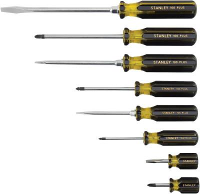 Stanley?? Products 100 Plus?? 8 Pc Combination Screwdriver Set, Phillips??, Slotted, 66-569