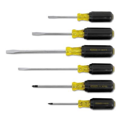 Stanley?? Products 6 Pc. Vinyl Grip Screwdriver Sets, Phillips; Slotted, 66-565