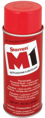 L.S. Starrett M1?? All-Purpose Lubricant, 12 oz, Aerosol Can, 95173