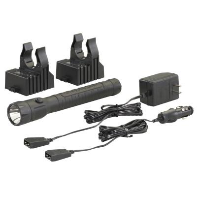 Streamlight?? PolyStinger LED Haz-Lo Rechargeable Flashlights, 4 Cell, AC/DC Charger, BK, 76442