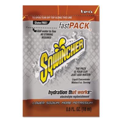 Sqwincher Fast Pack® Drink Mix, Tea, 0.6 fl oz, Pack, Yields 6 oz, 159015306