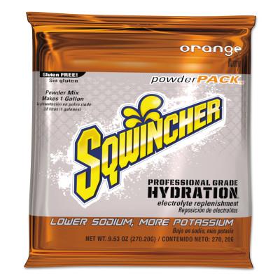 Sqwincher Powder Packs, Orange, 9.53 oz, Pack Yields 1 gal, 159016004