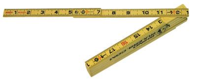 U.S. Tape Rhino Folding Rulers, 6 ft, Fiberglass, Carpenter's Outside-Reading, 55140