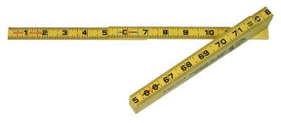 U.S. Tape Rhino Folding Rulers, 6 ft, Fiberglass, Carpenter's Inside-Reading, 55145