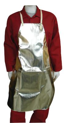 Stanco Aluminized Fabric Aprons, 24 in X 42 in, Aluminized Rayon, AR42B