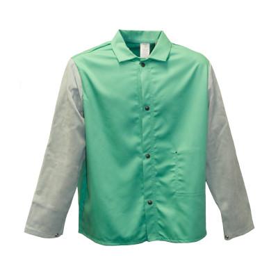 STANCO Flame Resistant Jackets, Medium, Cotton Blend, Green, FR630LS-MT