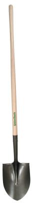 The AMES Companies, Inc. Round Point Shovel, 11.5 in L x 9.25 in W blade, Round Point, 48 in White Ash Straight Handle, 40191