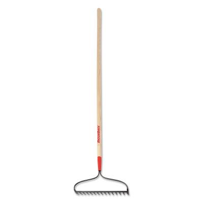 The AMES Companies, Inc. Bow Rake, 16.25 in W, Forged Steel, 15 Tine, 60 in Fiberglass Handle, 63184