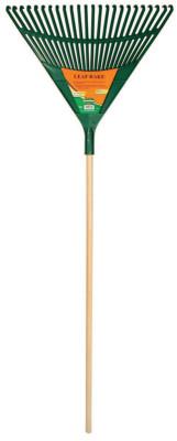 The AMES Companies, Inc. Leaf Rake, 24 in Poly Blade, 48 in Hardwood Handle, 64309