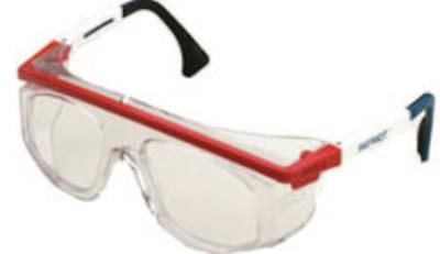 Honeywell_Astrospec_Rx_3000_Eyewear_Clear_Lens_Blue_Red_White_Frame