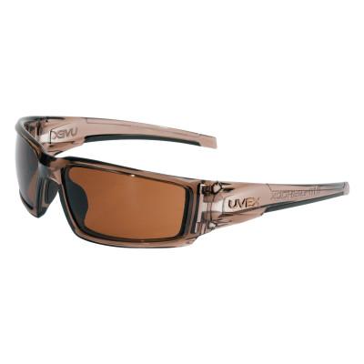 Honeywell Hypershock™ Safety Eyewear, Espresso Polarized Lens, Hard Coat, Black Frame, S2949