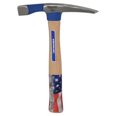 Vaughan?? Bricklayer's Hammers, 24 oz, 11 1/2 in, Hickory Handle, BL24