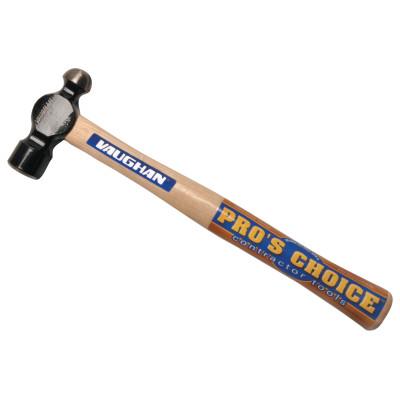 Vaughan® Commercial Ball Pein Hammer, Hickory Handle, 16 in, Forged Steel 48 oz Head, TC848